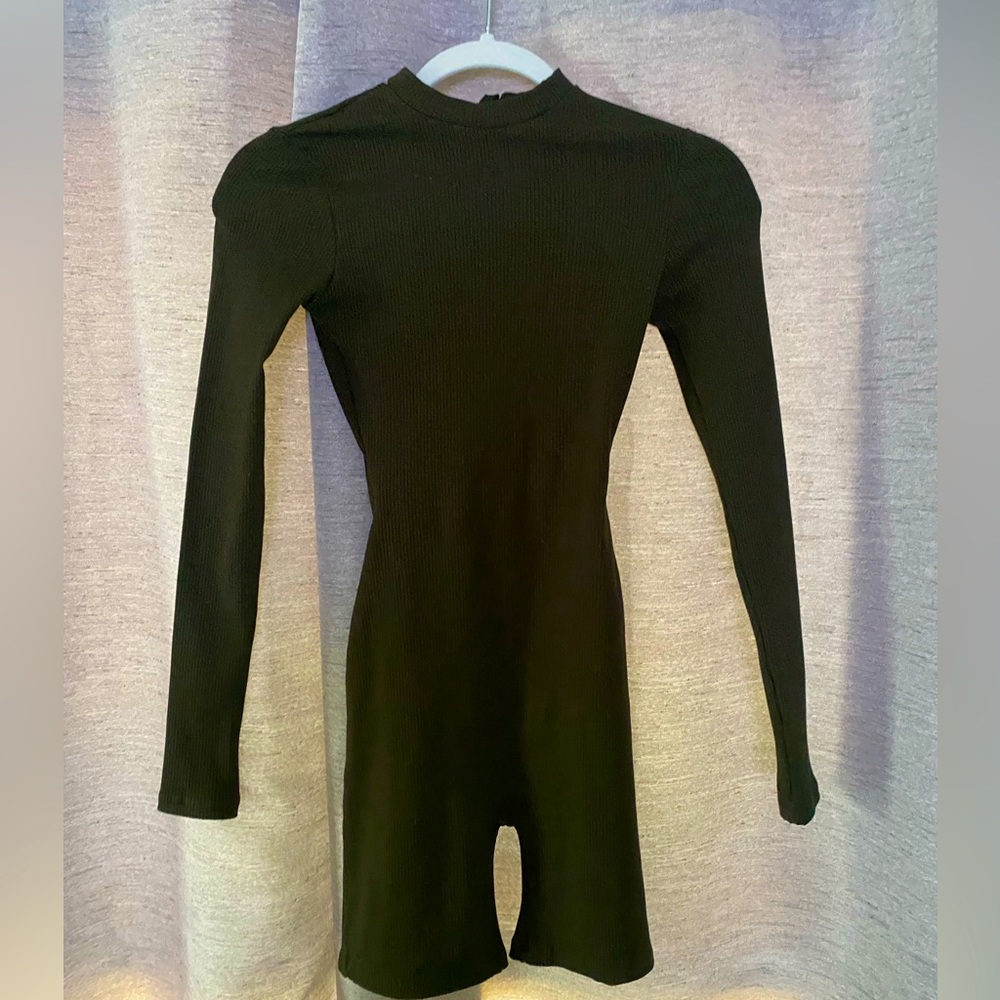 Naked woredrobe snatched bodysuit romper dark/olive green size small